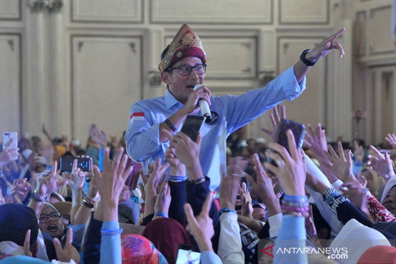 Sandiaga Uno janjikan kemajuan ekonomi