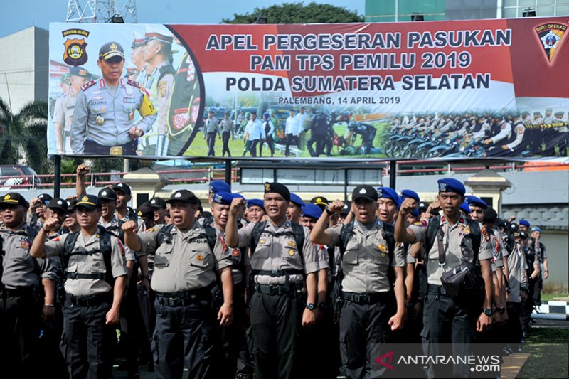 11.000 Personil kepolisian siap amankan Pemilu di Sumsel