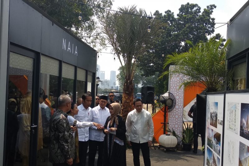 Jokowi resmikan Halal Park pertama di Indonesia