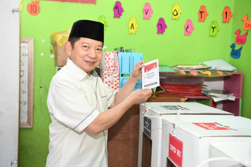 Plt Ketum PPP memilih di Tasikmalaya: proses demokrasi makin baik