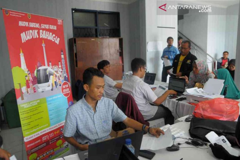 Jatah mudik gratis naik bus di Kota Bekasi ludes