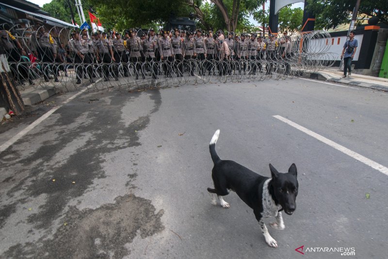 Polres Palu siagakan lebih dari 800 personel kawal demonstrasi di KPU