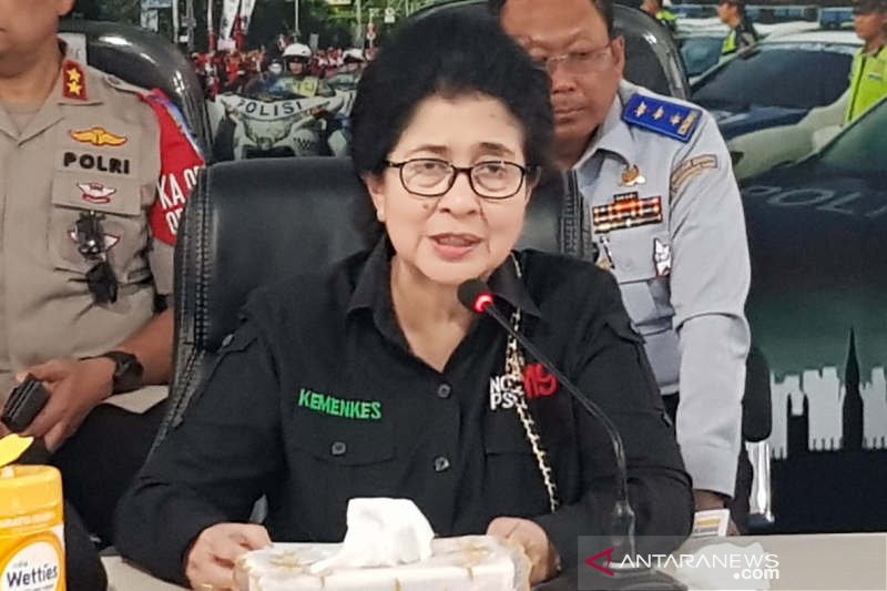 Menkes Nila Mpeloek kaget kunjungannya dapat tambahan pengamanan