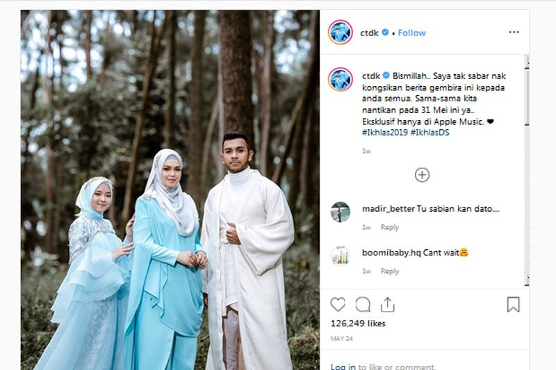 Nissa Sabyan, Siti Nurhaliza dan Taufik Batisah kolaborasi lagu 'Ikhlas'