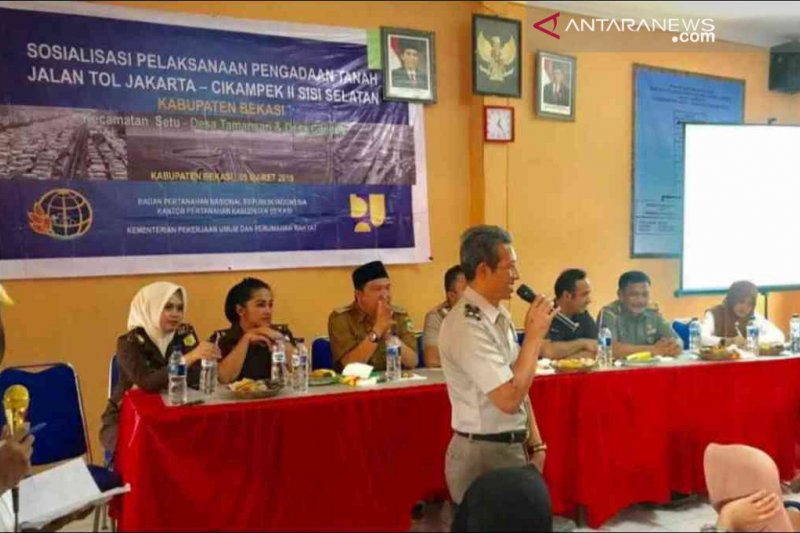 Pembebasan lahan tol Jakarta-Cikampek II di Bekasi diprediksi lebih cepat