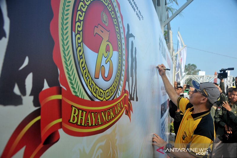 Meriahnya peringatan HUT Bhayangkara di Jakabaring Palembang