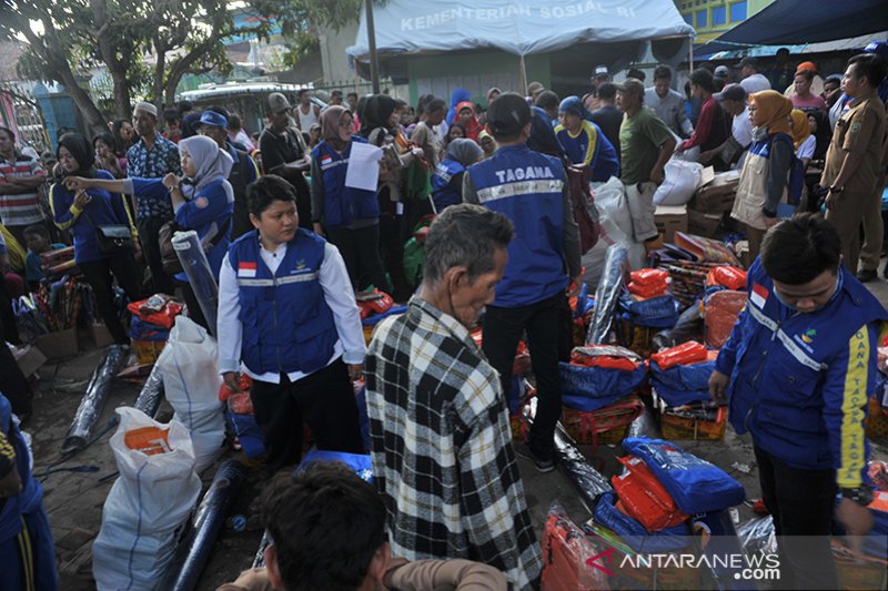 Pasca kebakaran kawasan padat penduduk Sungki