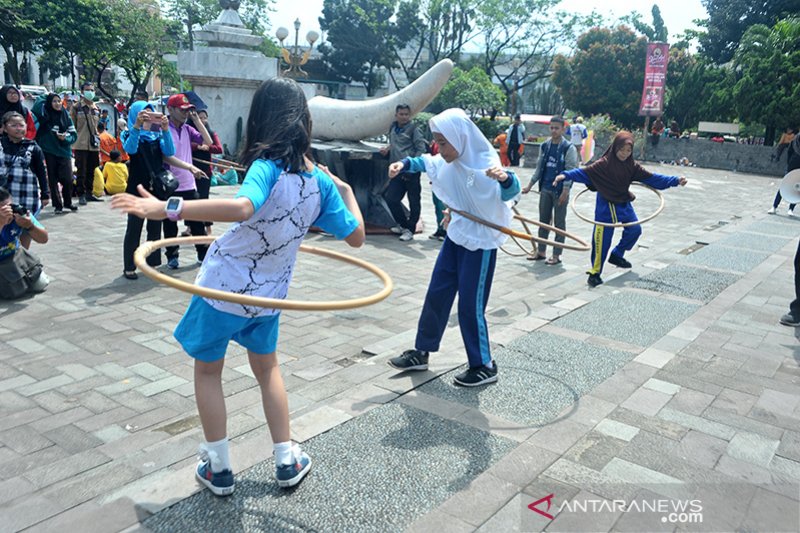 Belasan Permainan tradisional digelar di Festival Permainan anak