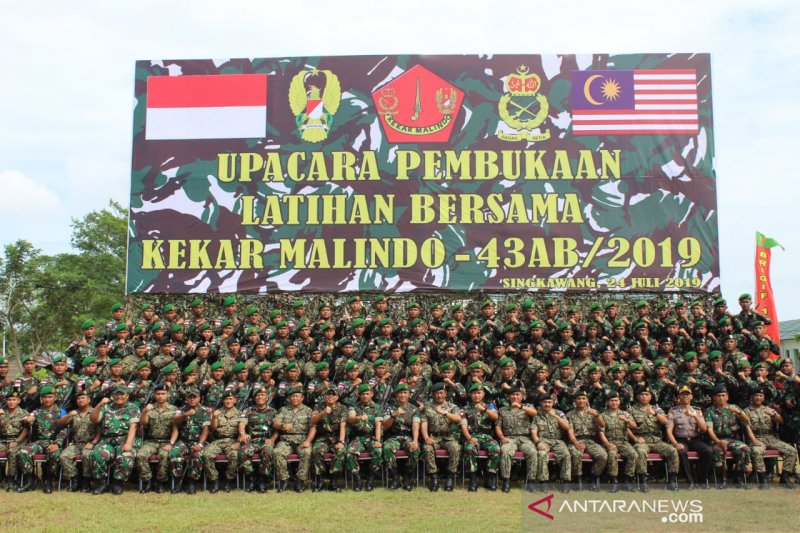 TNI AD Dan TDM Gelar Kekar Malindo-43AB/2019 - ANTARA News