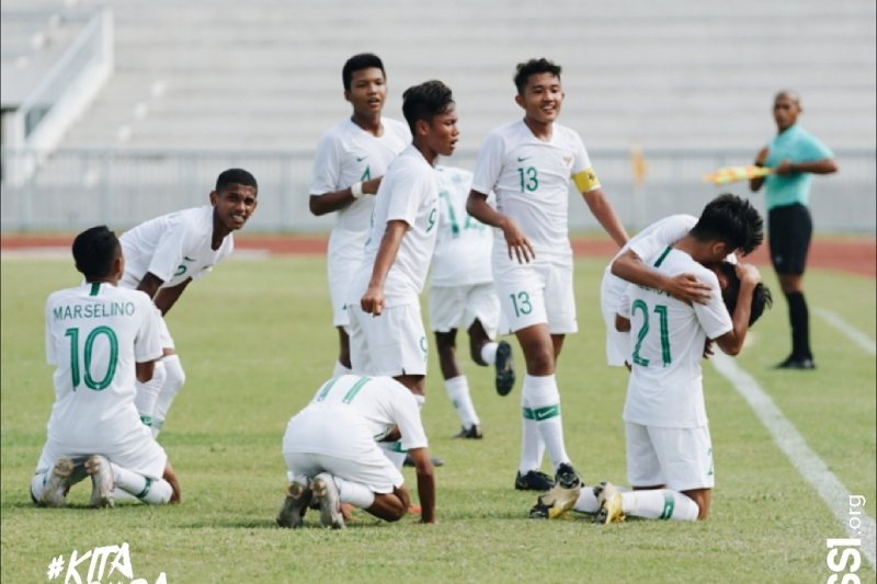 Timnas U-15 Indonesia puncaki klasemen grup Piala AFF usai taklukkan Filipina
