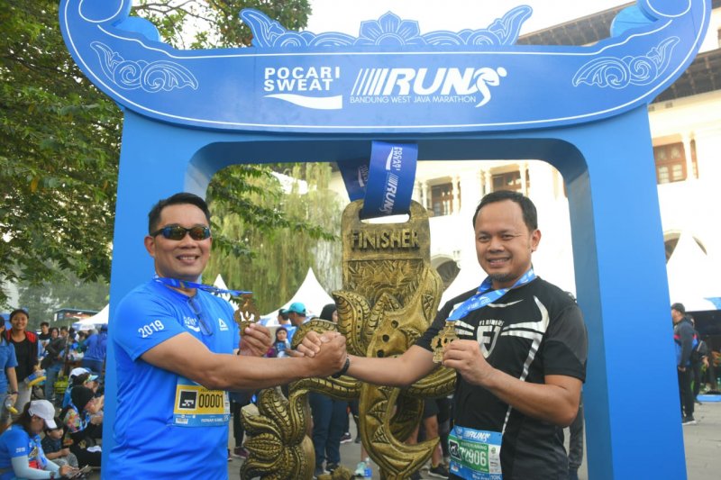 Ridwan Kamil ikut lari 5K West Java Marathon