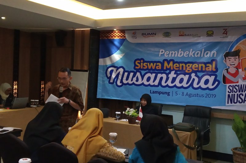 Siswa Mengenal Nusantara di Lampung mendapatkan pelatihan jurnalistik