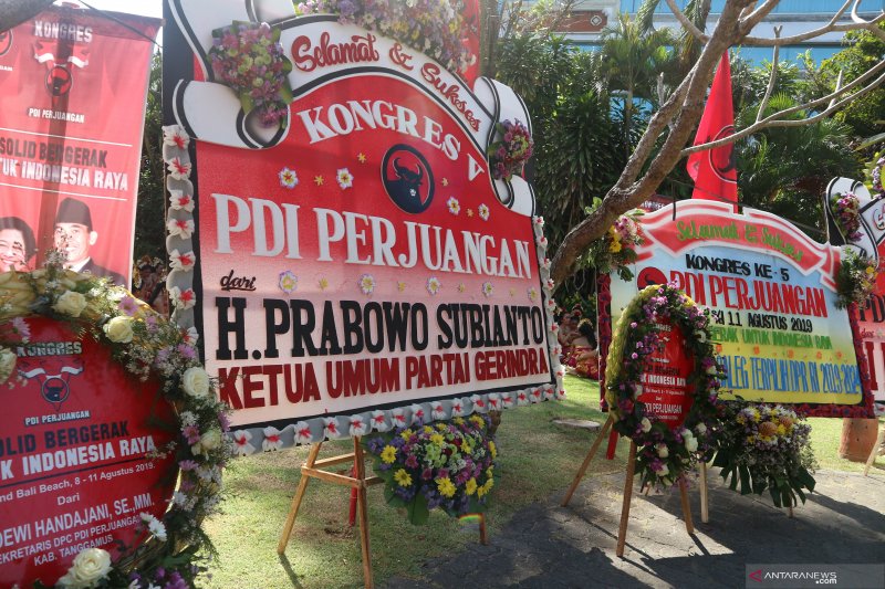 Prabowo hadir di Kongres V PDI Perjuangan