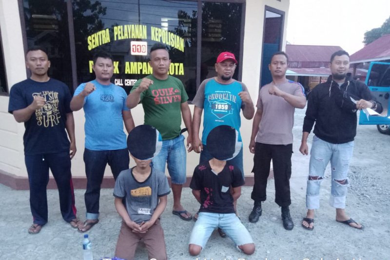 Diduga edar sabu, dua pemuda ditangkap polisi di Ampana