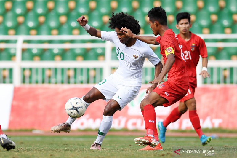 Main imbang 1-1 dengan Myanmar, Indonesia juara grup