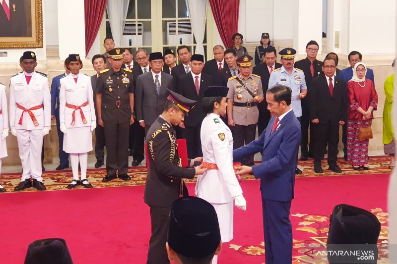 Presiden kukuhkan Paskibraka 2019 di Istana Negara