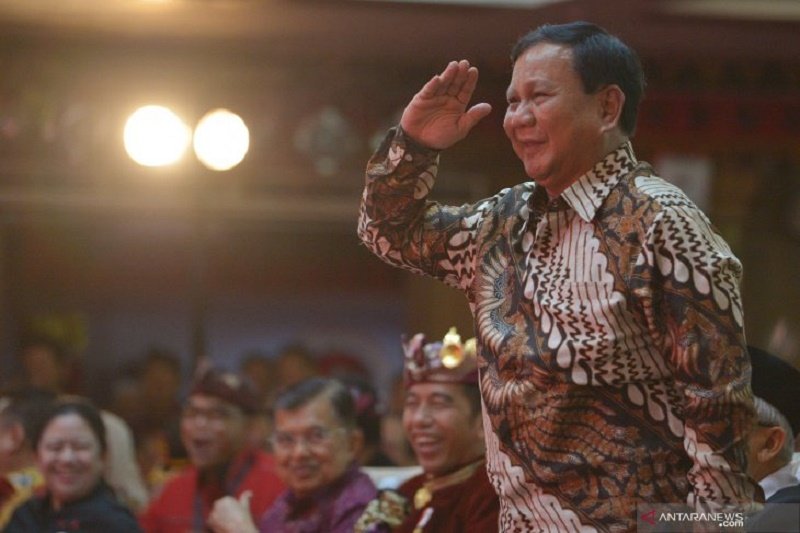 Prabowo jadi inspektur upacara HUT Kemerdekaan di kantor DPP Gerindra