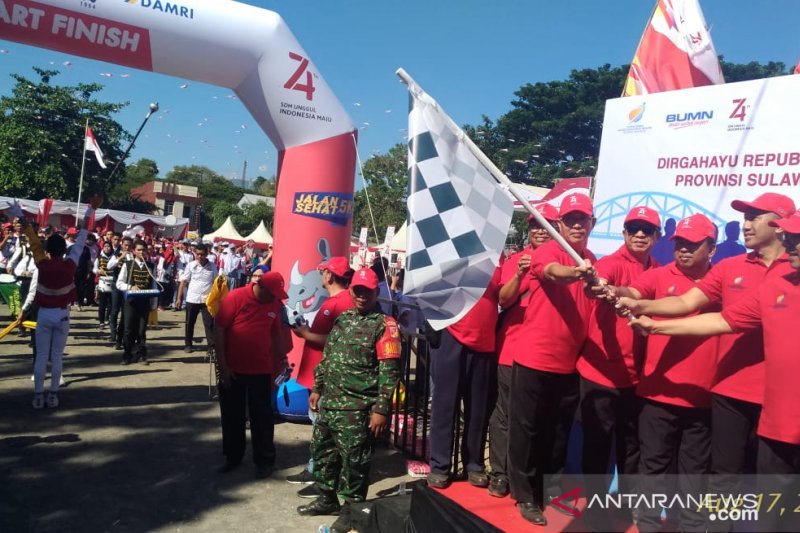 WIKA-Damri-BKI-Nindya Ajak Masyarakat Manado Jalan Sehat 5K