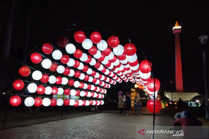 Sambut HUT RI Monas hadirkan festival lampu hias ANTARA 