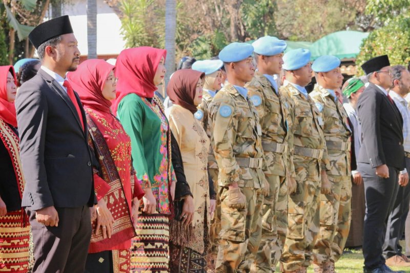Pasukan perdamaian Indonesia ikuti upacara HUT Kemerdekaan RI di Afrika