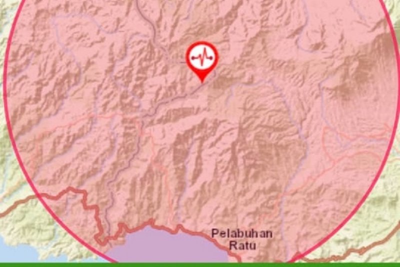 Gempa 3,9 SR getarkan wilayah Sukabumi