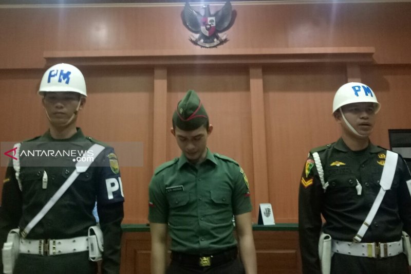 Oknum TNI terdakwa mutilasi menangis saat dituntut penjara seumur hidup dan dipecat