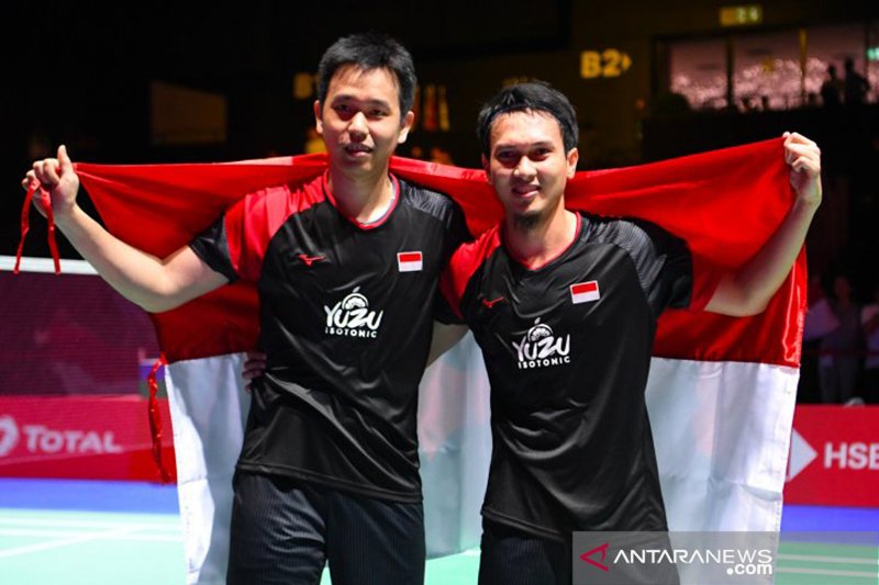 Ahsan Hendra Menangi Kejuaraan Dunia  Bulutangkis di Swis