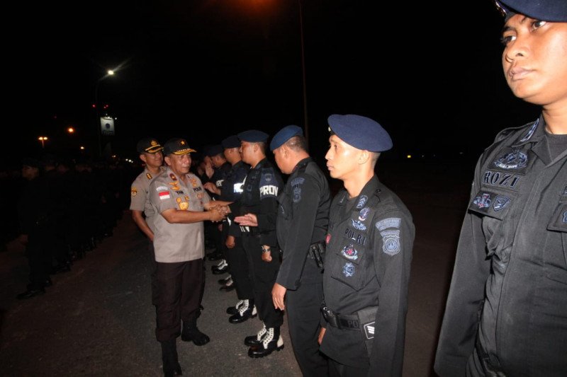 252 personel Brimob Polda Kepri bantu pengamanan unjuk rasa di Papua