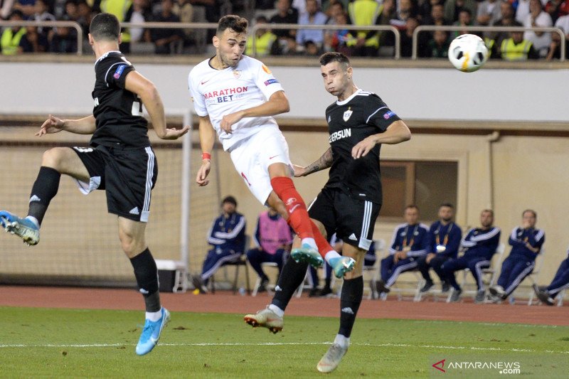 Bertandang ke markas Qarabag, Sevilla tak kesulitan taklukkan tuan rumah