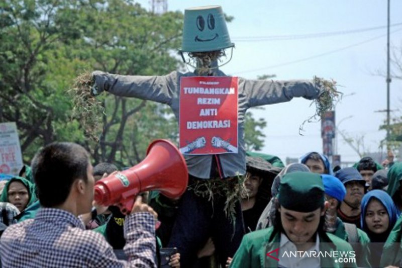 Aksi mahasiswa Makassar