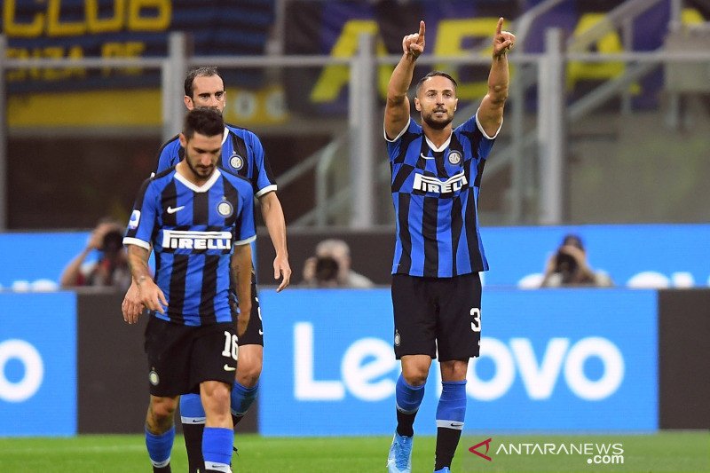 Inter Milan kembali ke puncak klasemen usai tundukkan Lazio