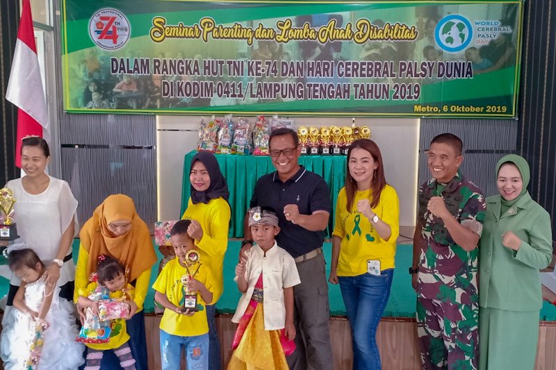 300 anak disabilitas ikut perlombaan yang digelar Kodim