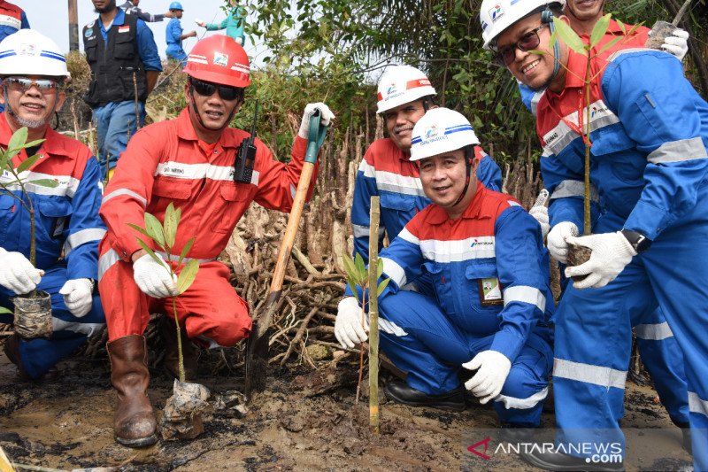 Dua SD Dumai diberi motivasi belajar relawan Pertamina Energi
