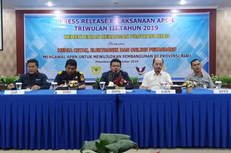 Realisasi belanja APBN di Riau capai Rp23,8 triliun