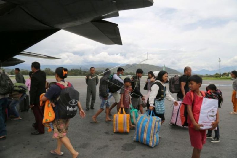 Pengungsi kembali ke Wamena