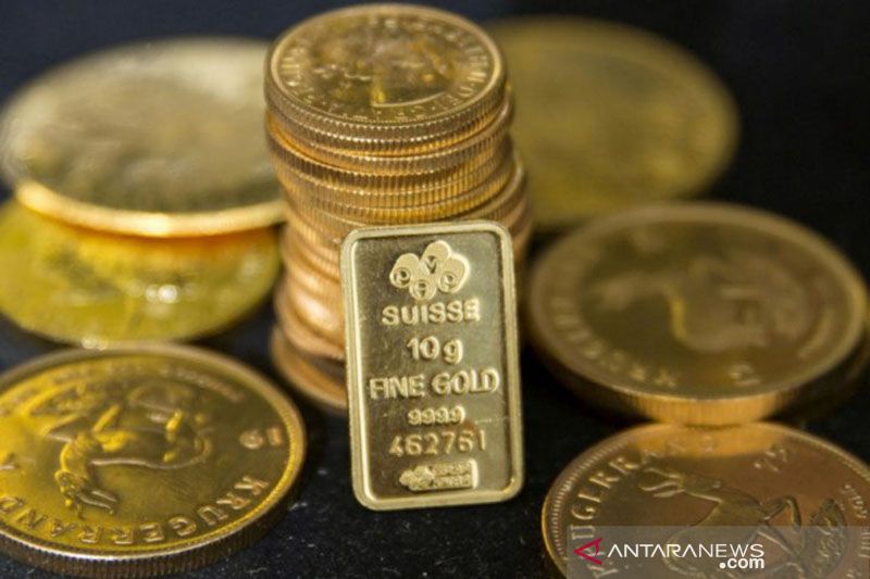 Harga emas turun 11,8 dolar, ketika negara-negara bersiap cabut penguncian