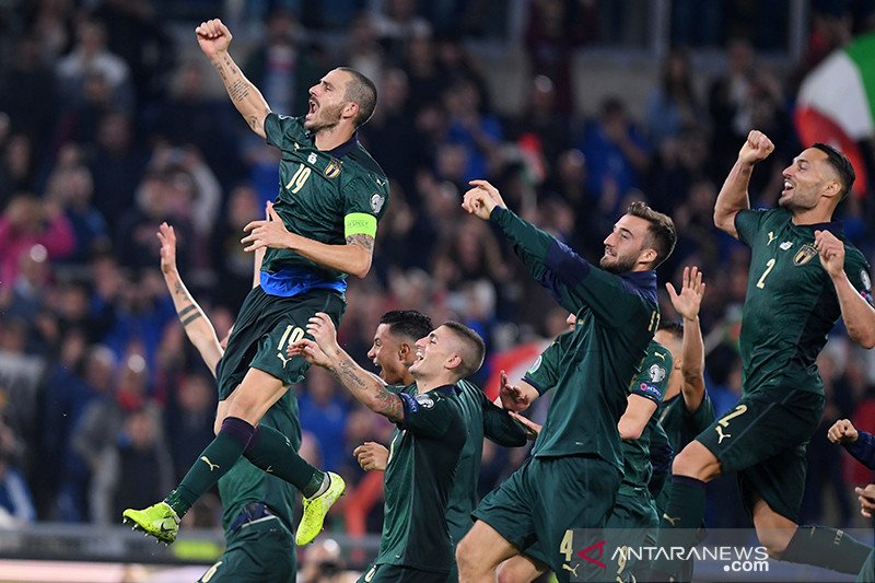 Italia pastikan maju ke putaran final usai tundukkan Yunani 2-0