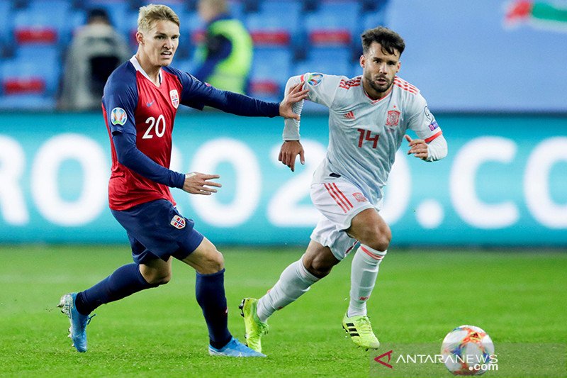 Gol 'injury time' Norwegia paksa Spanyol tunda lolos ke putaran final