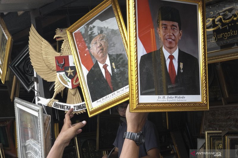 Kemensetneg Terbitkan Foto Resmi Presiden Wapres Ri 2019 2024 Antara News