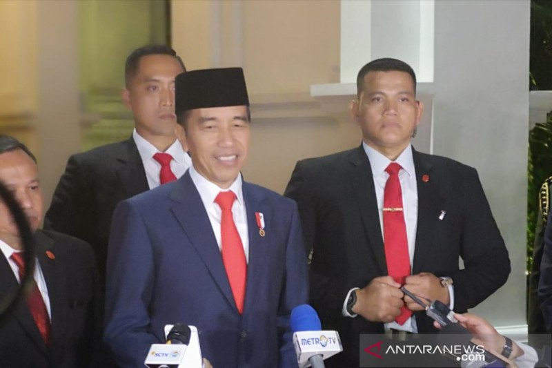 Jokowi apresiasi kehadiran pimpinan dan wakil negara sahabat saat pelantikan