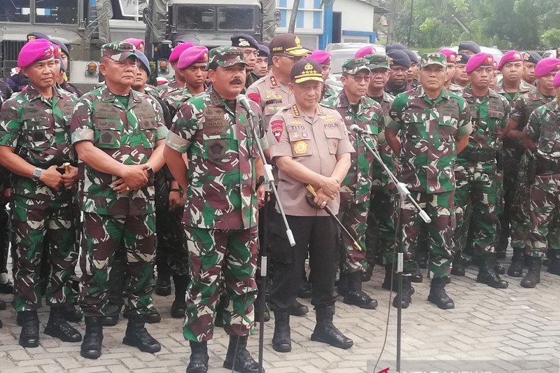 Panglima TNI dan Kapolri pantau kesiapan pengamanan pelantikan Presiden-Wapres
