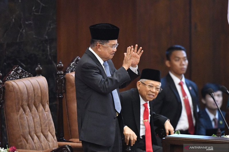 Presiden Jokowi ucapkan terima kasih dan penghargaannya kepada Jusuf Kalla