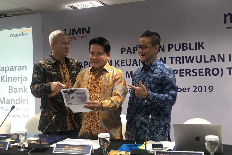 Bank Mandiri cetak laba bersih kuartal III Rp20,3 triliun