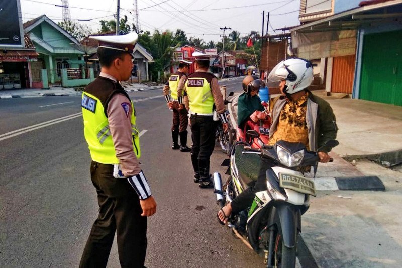 550 kendaraan di Baturaja terjaring razia Operasi Zebra Musi 2019