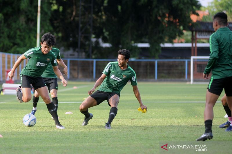 Timnas U-23 Indonesia tertinggal 0-1 dari Australia di babak pertama