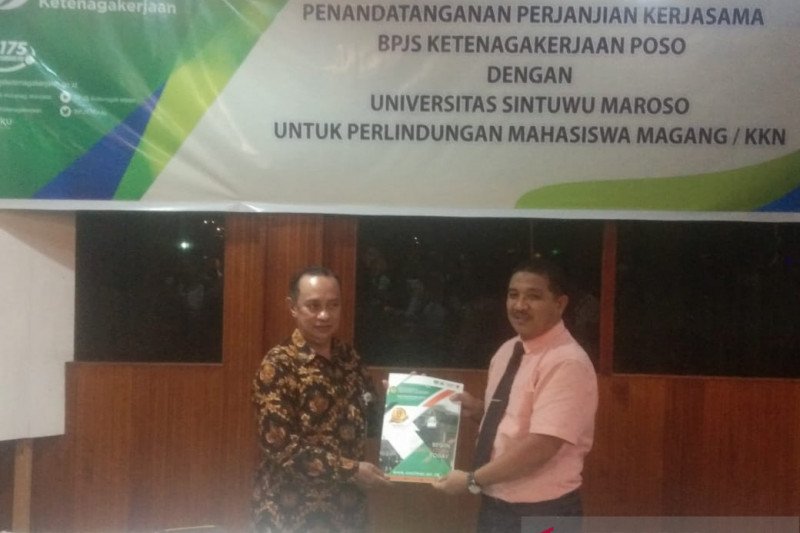 BPJAMSOSTEK lindungi mahasiswa Unsimar Poso peserta magang dan KKN