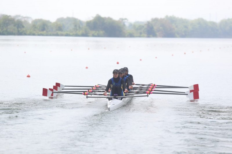 Tim Jabar, Jambi, dan Sulteng berbagi emas di dayung rowing Popnas