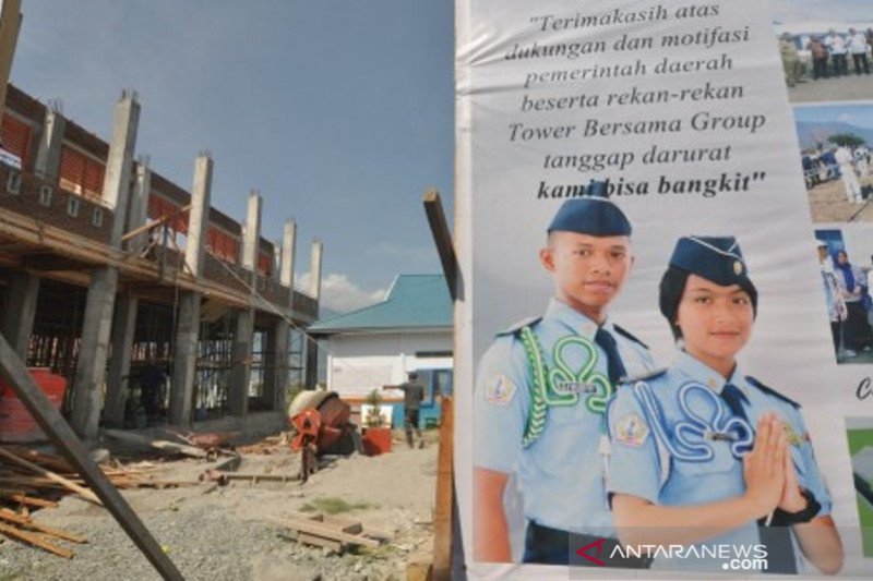 Pembangunan kembali sekolah rusak di Palu