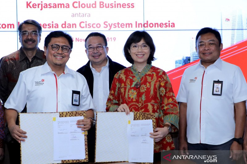 Telkom jajaki pengembangan bisnis cloud dengan Cisco