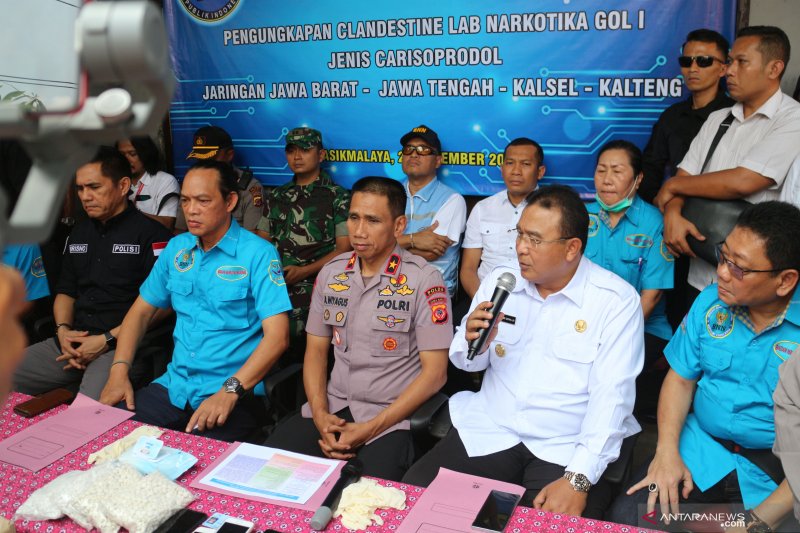 BNN tangkap sembilan orang kasus pembuatan narkotika PCC